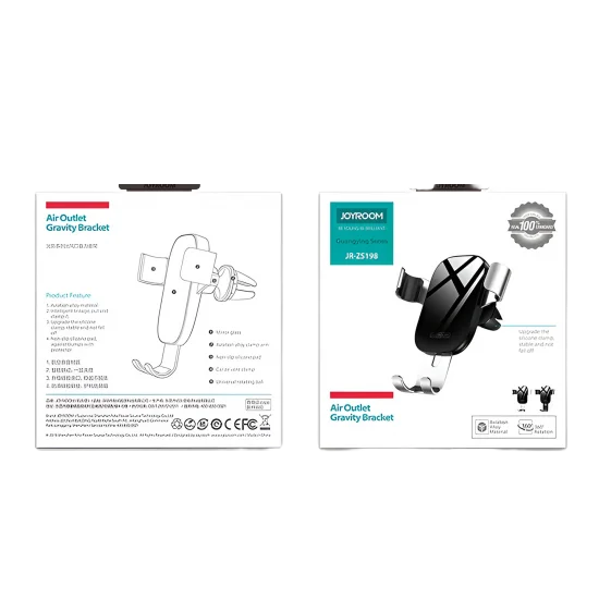 Holder Car Mobile Joyroom Gravity Bracket Dashboard Airvent Jr-Zs198 Black